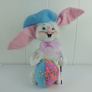 Annalee Easter Rabbit Bunny Painting Egg 2014